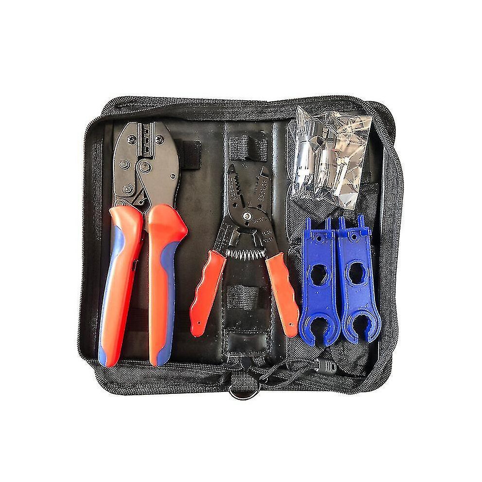 (As Show, One Size) Mc4 Crimping Pliers Solar Pv Crimping Pliers Ly-2546B 2.5/4/6 Tool Set Crimping Pliers (Orange) 6909775794814