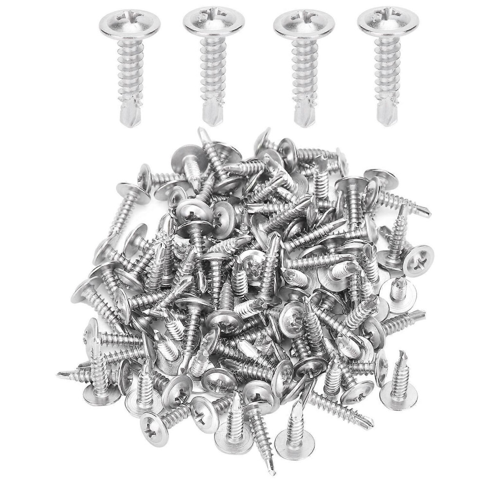 (As Show, One Size) 500Pcs Self Tapping Screw 410 Stainless Steel Round Head Industrial Accessories M4.2 6909775633229