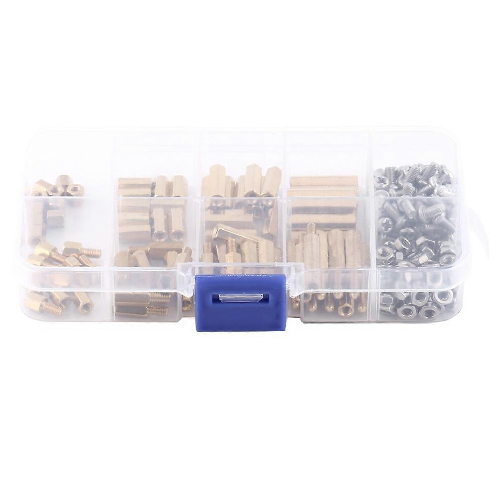 (As Show, One Size) M3 Pcb Hex Male Female Brass Threaded Standoffs Screw Nut (Set A) 6909775593653