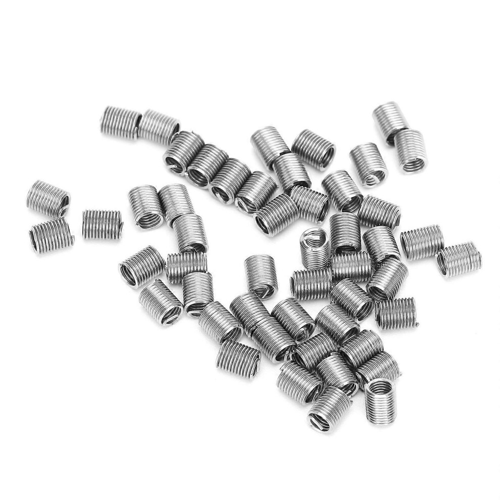 (As Show, One Size) 50Pcs Wire Thread Insert M3.5 X 0.6 Threaded Protection Socket Screw Bushing Repair Nut2.5d 6909775552674