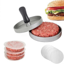 (As show, One size) 3 In 1 Burger Press