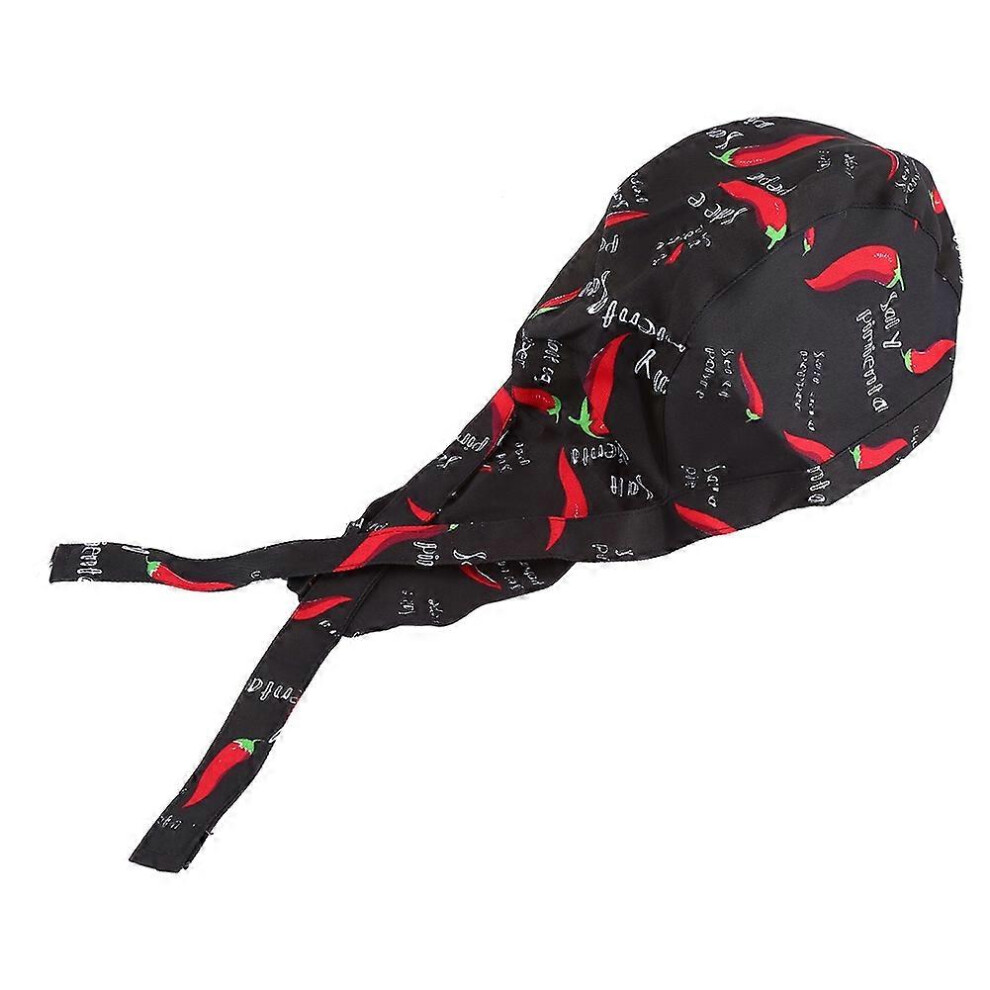 (As Show, One Size) Pirate Style Chef Cooking Cap Cloth Kitchen Restaurant Waiter Catering Hats (Pepper) 6909775571200