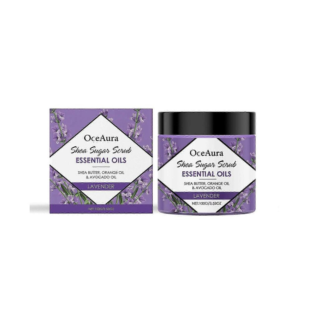 Lavender/Orange Oceaura Gentle Exfoliating Scrub Cleansing Skin Refreshing Moisturizing Moisturizing Scrub