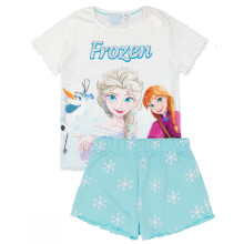 (2-3 Years) Disney Frozen Short Sleeve Short Leg Pyjama Set (Girls Blue)