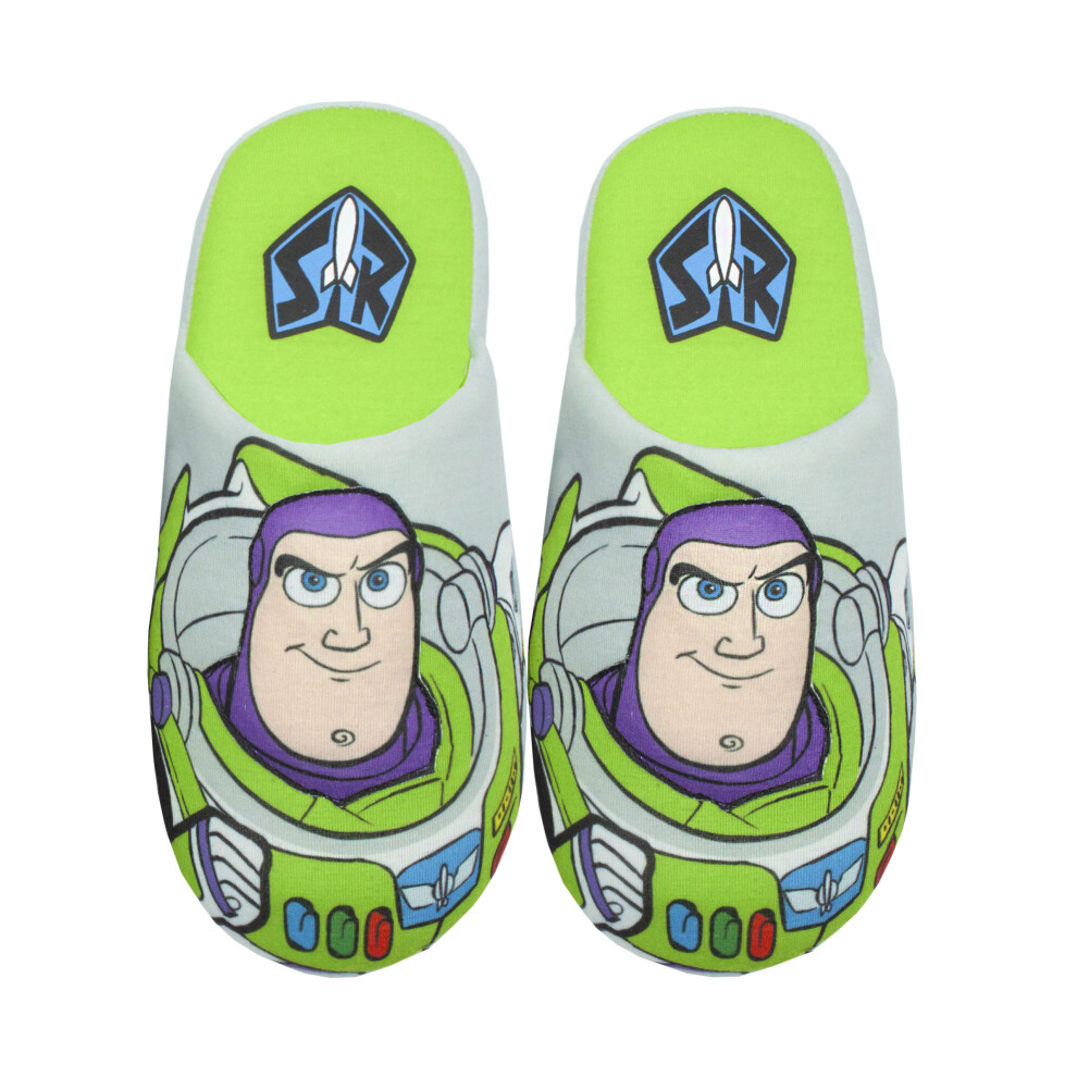 (12-13 UK) Disney 3D Slippers (Boys Green)