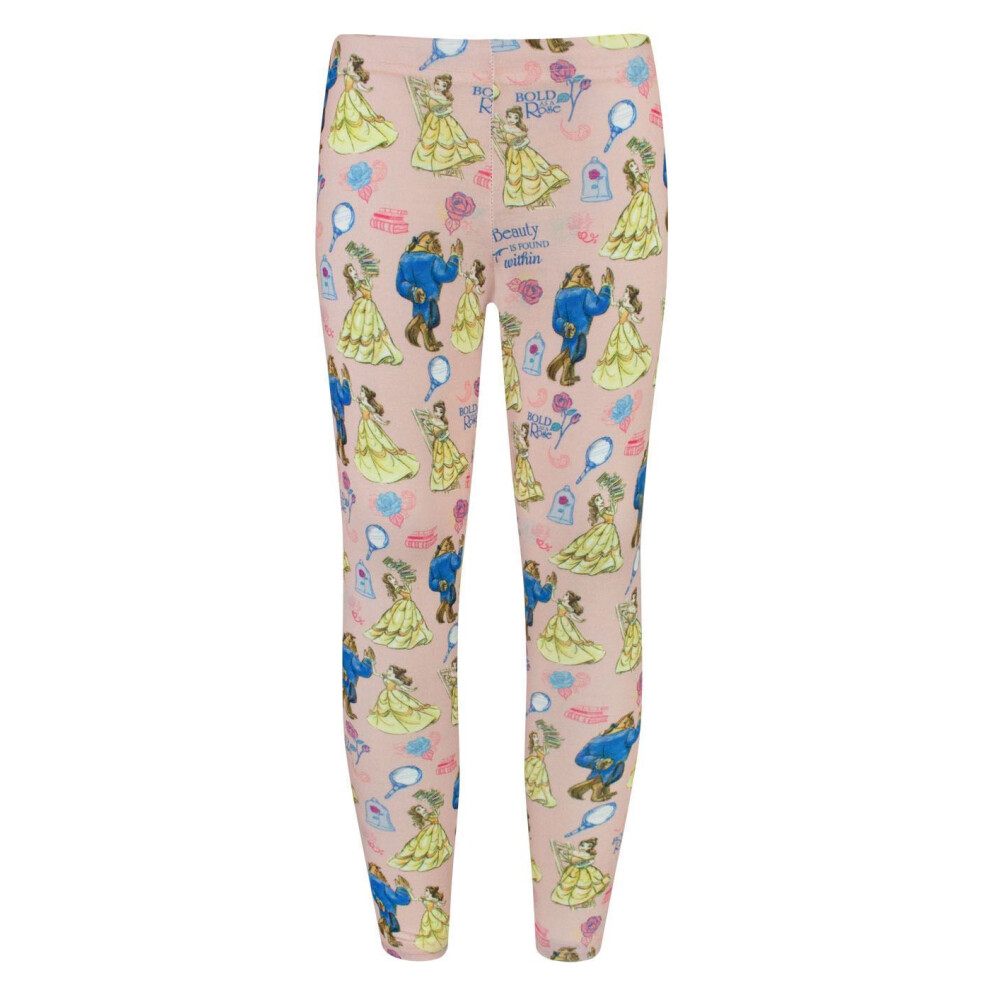 (9-10 Years) Disney Leggings (Girls Pink)