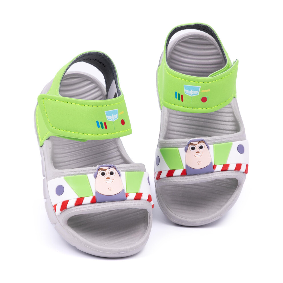 (10 UK) Disney Sandals (Boys Grey)