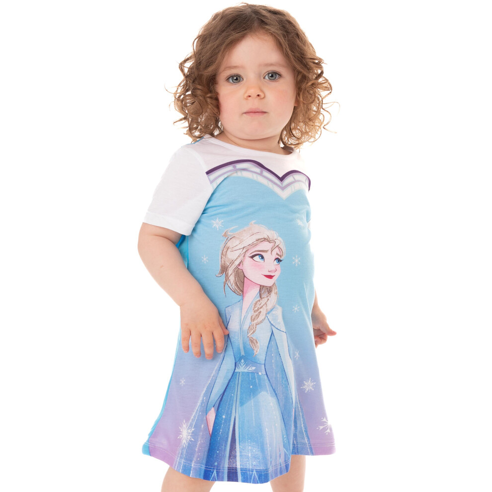 (7-8 Years) Frozen Elsa Girl's Night Dress