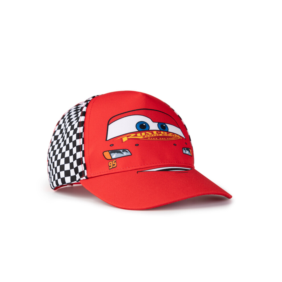 Disney Cars Adjustable Curved Peak Cap (Boys Red)