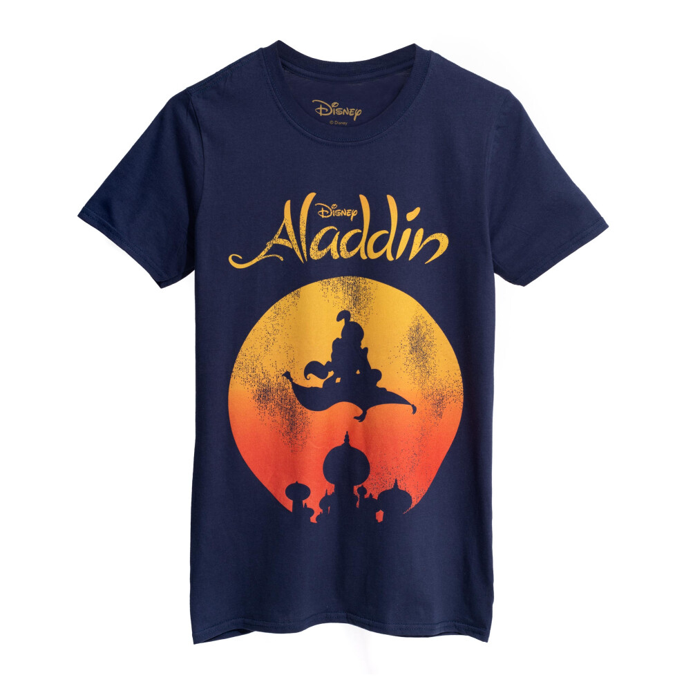 (Medium) Disney Short Sleeved T-Shirt (Mens Blue)