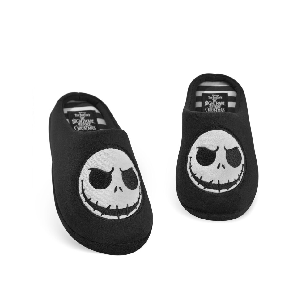 (7-8 UK) Disney Mule Slippers (Unisex Black)