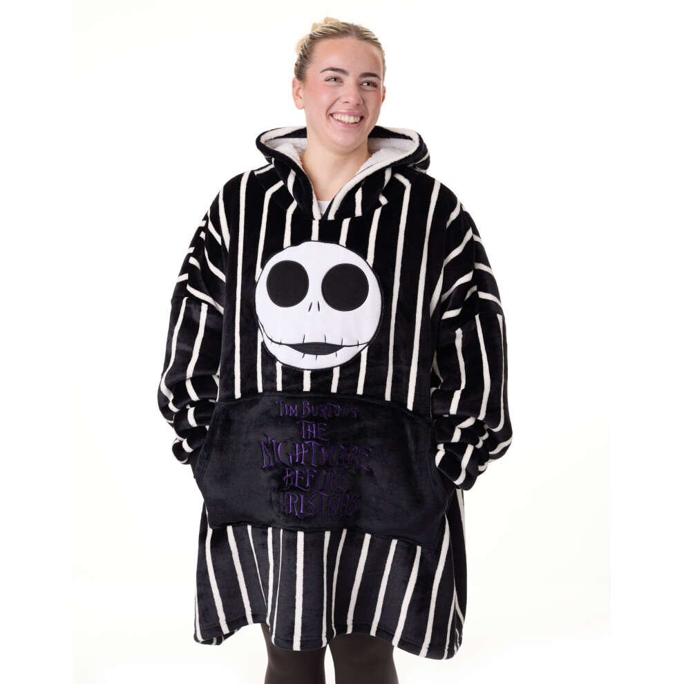 Disney The Nightmare Before Christmas Blanket Hoodie (Unisex Black)