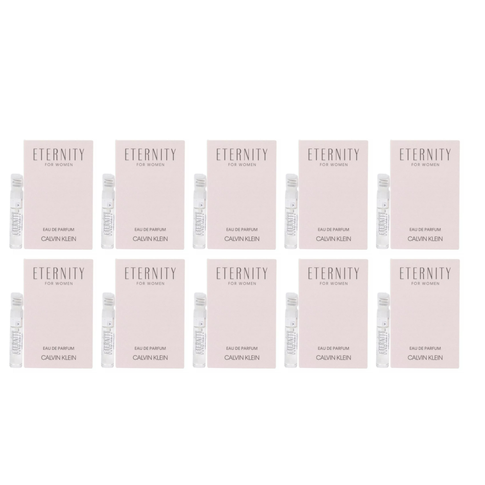 10pc x 1.2ml Calvin Klein ETERNITY Eau De Parfum Spray Women Travel