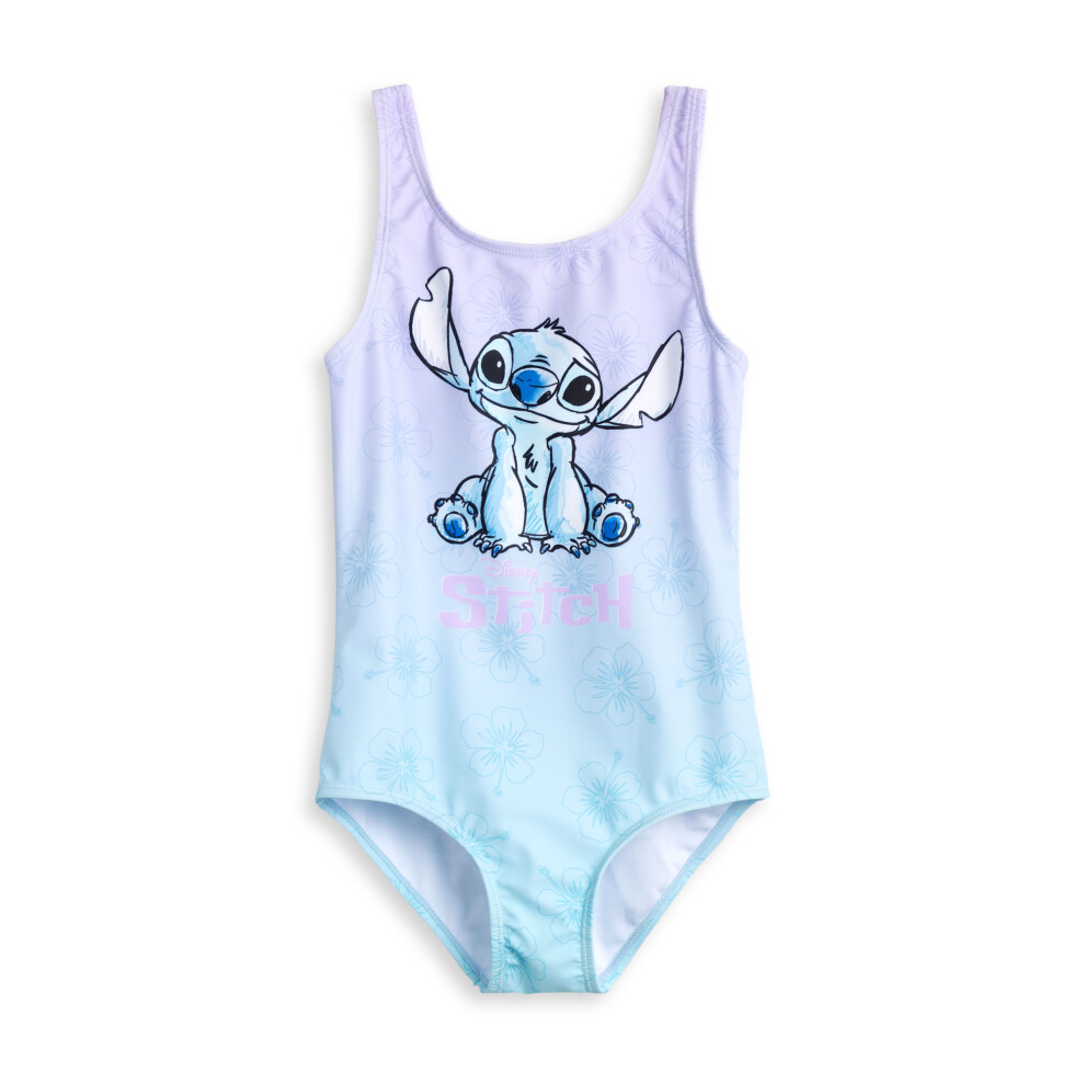 (10-11 Years) Disney Lilo & Stitch 1 Piece Swimming Costume (Girls Multicoloured)