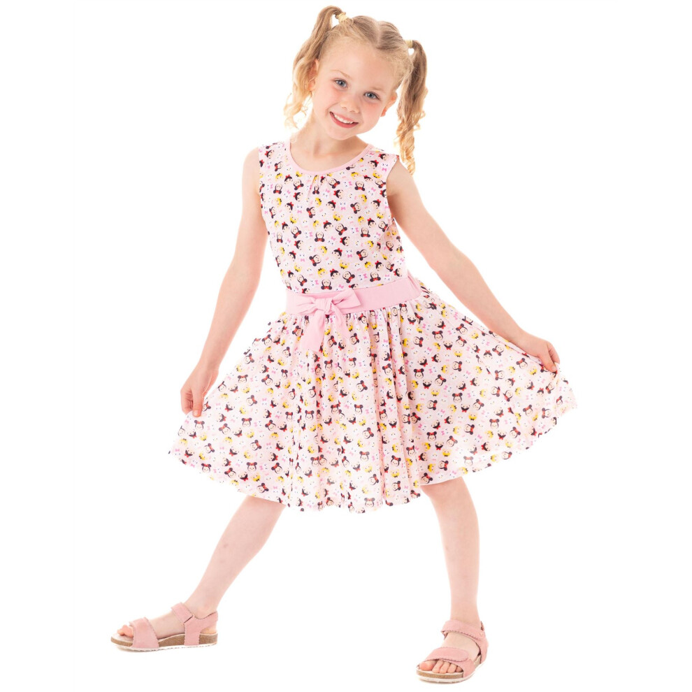 (2-3 Years) Disney Tsum Tsum Dress Girls Kids Plush Collectibles Summer Skater