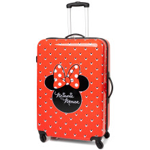 (Medium) Disney Minnie Mouse Suitcase Cabin Small Medium OR Large Hard Cover Trolley