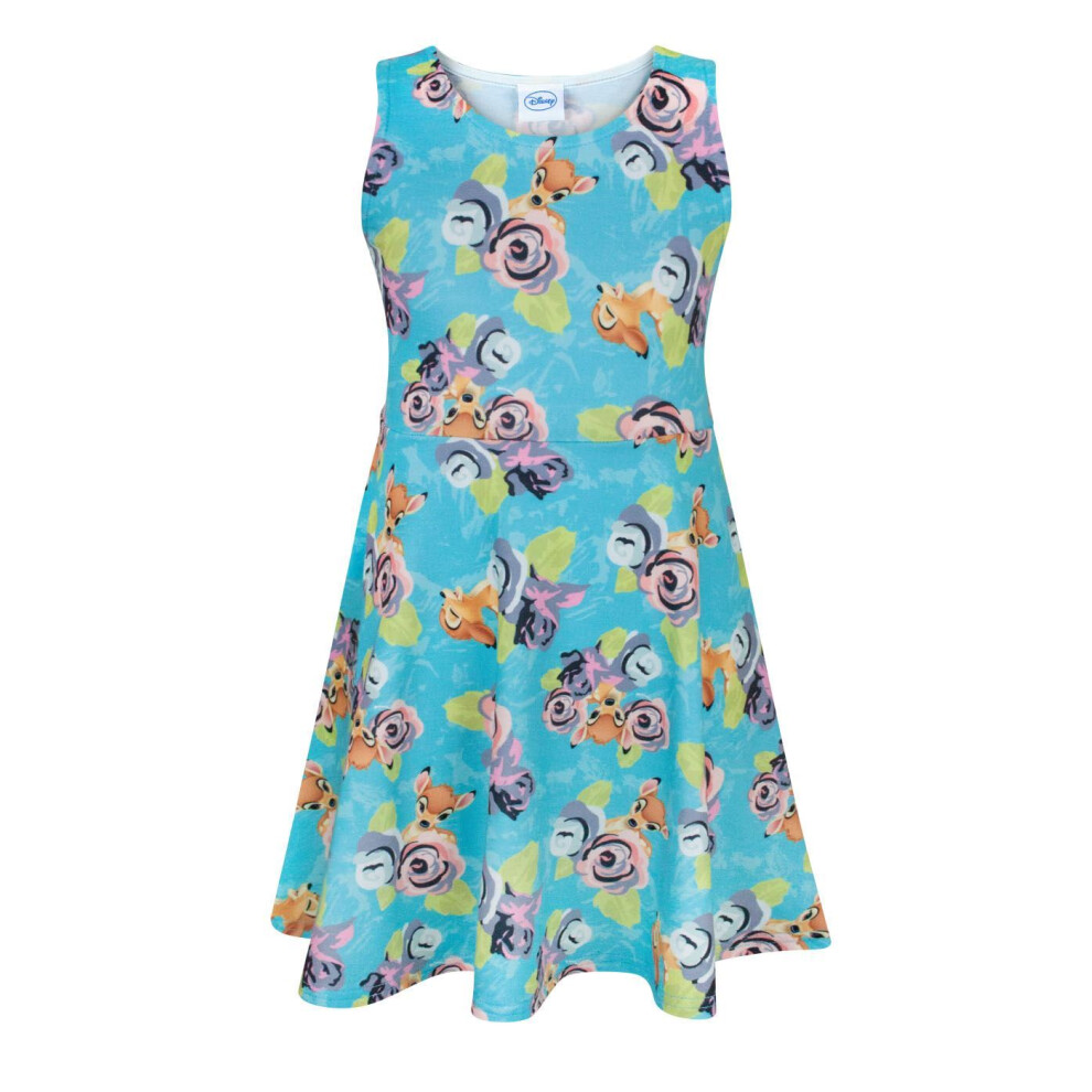 (11-12 Years) Disney Sleeveless Skater Dress (Girls Blue)