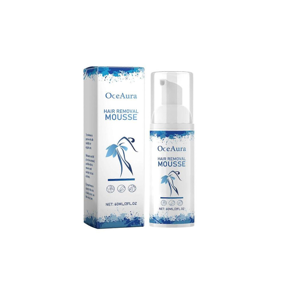 OceAura Hair Removal Foam Mousse Gentle Moisturizing Smooth Fine Skin All over the body Armpitous Hands and Legs