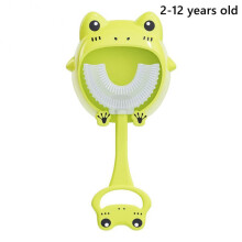 (B04frog green 2-12Y) U-förmige Kinderzahnbürste, BPA-frei, Silikon, für Babys und Kleinkinder zur Mundreinigung