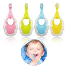 (Pink) Neu eingetroffen: Weiche Silikon-Trainingszahnbürste für Kinder zur Zahnpflege – Baby- und Kinderzahnbürste