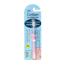 (rosa 2) Hilo dental extra suave para niños, buena limpieza, cerdas suaves, mango de dibujos animados,