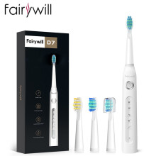 (AE-FW-ET507Weiß) Fairywill Elektrische Schallzahnbürste FW-507, wiederaufladbar, wasserdicht, elektronisch,