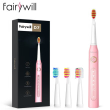 (AE-FW-ET507Pink) Fairywill Elektrische Schallzahnbürste, USB-Ladefunktion, FW-507, wiederaufladbar,