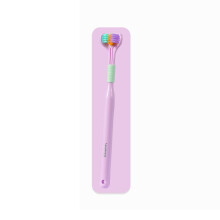 (lila) 3D-Zahnbürste für Kinder mit weichen Haaren, mundschonend, für Babys und Erwachsene, 360-Drehung,