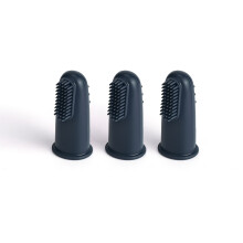 (AAD0048-F 3-teilig) Weiche Baby-Fingerzahnbürste aus BPA-freiem Silikon, lebensmittelecht