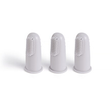 (AAD0048-G 3 Stück) Weiche Baby-Fingerzahnbürste aus BPA-freiem Silikon, lebensmittelecht