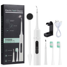 (WHITE) Sonic Elektrische Zahnbürste – Zahnreinigung und tragbare Zahnsteinentfernung für zu Hause