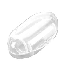 (weiße Schachtel) Babyzahnbürste, Zahnpflege für Kinder, Silikon-Fingerzahnbürste, durchsichtig, Beißring,