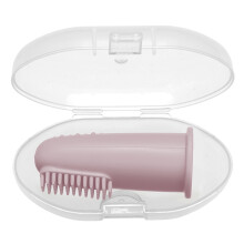 (AAD0048-B-BOX) 1 Stück Kinder-Beißring, Mundpflegebürste, Baby-Fingerzahnbürste für Neugeborene
