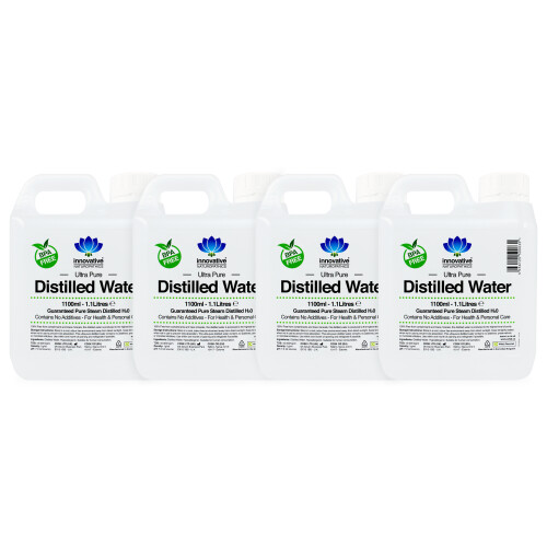 Innovative Naturopathics, Distilled Water, 1100ml, Pack Of 4