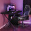Vida Designs (Walnut) Modern X-Leg Gaming Desk 120cm Sturdy Design 3