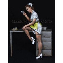 1/35 Resin-Modellbausatz, Krankenschwester, unmontiert, unbemalt