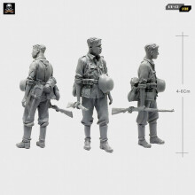 1/35 Resin-Bausatz Soldat in stehender Haltung beim Zusammenbau Selbstmontierter UU-12