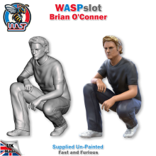 Brian O'Conner Fast and Furious Unbemalte Figur im Maßstab 1:24 Wasp BC 24