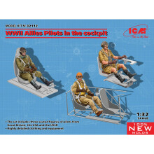 ICM 32112 WWII Allies Pilots in the cockpit