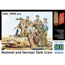 Mas3561 - Masterbox 1:35 - Rommel und deutsche Panzerbesatzung, Dak, Zweiter Weltkrieg
