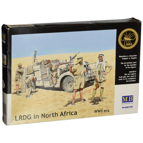 Master Box WWII Long Range Desert Group  Figure Model Buildin