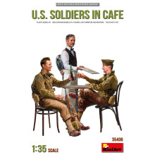 MIN35406 - Miniart 1:35 - US Soldiers in Cafe