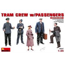 MIN38007 - Miniart 1:35 - Straßenbahnpersonal mit Fahrgästen