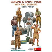 MIN49018 - Miniart 1:48 - Deutsche/Italienische Piloten mit DAL-Soldaten