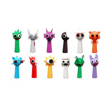 (Stil C) Sprunki 12-teiliges Spielfiguren-Modellspielzeug Puppen Kuchendekoration Geschenke Kinder PVC