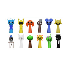 (Stil A) Sprunki 12-teiliges Spielfiguren-Modellspielzeug Puppen Kuchendekoration Geschenke Kinder PVC
