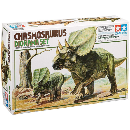 Tamiya 60101 Chasmosaurus Dinosaurier Diorama-Set Modellbausatz 2