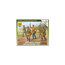 ZVEZDA 6179 Sowjetische reguläre Infanterie 1941-42 Modellbausatz 1:72