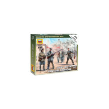 Zvezda Z6181 Sowjetische Milizfiguren, Modellbausatz im Maßstab 1:72
