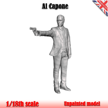 Al Capone, unbemalte Figur im Maßstab 1:18, Wespe Al Cap